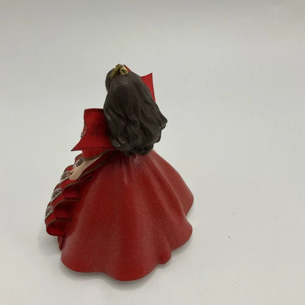 Hallmark Holiday Barbie 1997 Christmas Ornament Red Gown Mattel 1996
